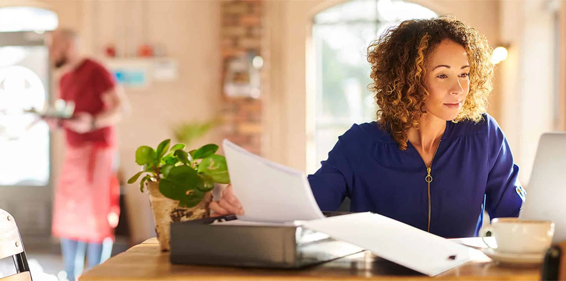 comparing paperwork with computer software